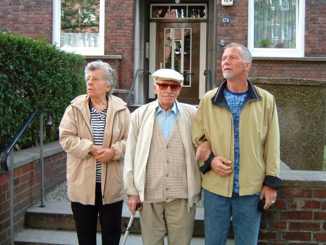 Hamburg, 2003, w/ Alfred (stepdad) & A's partner, Ingrid